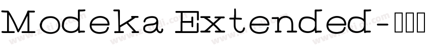 Modeka Extended字体转换